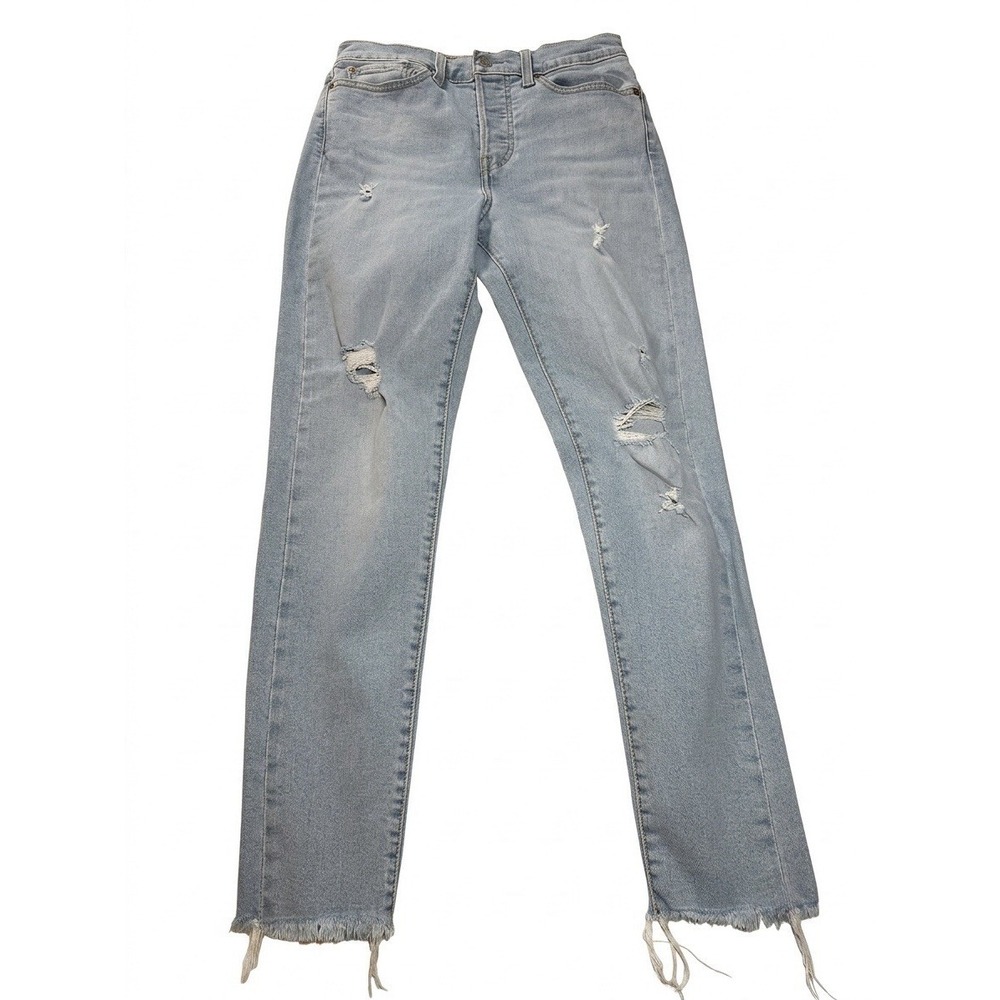 Levi's Wedgie Skinny Jeans Size 28 Light Wash Denim High Rise Ankle